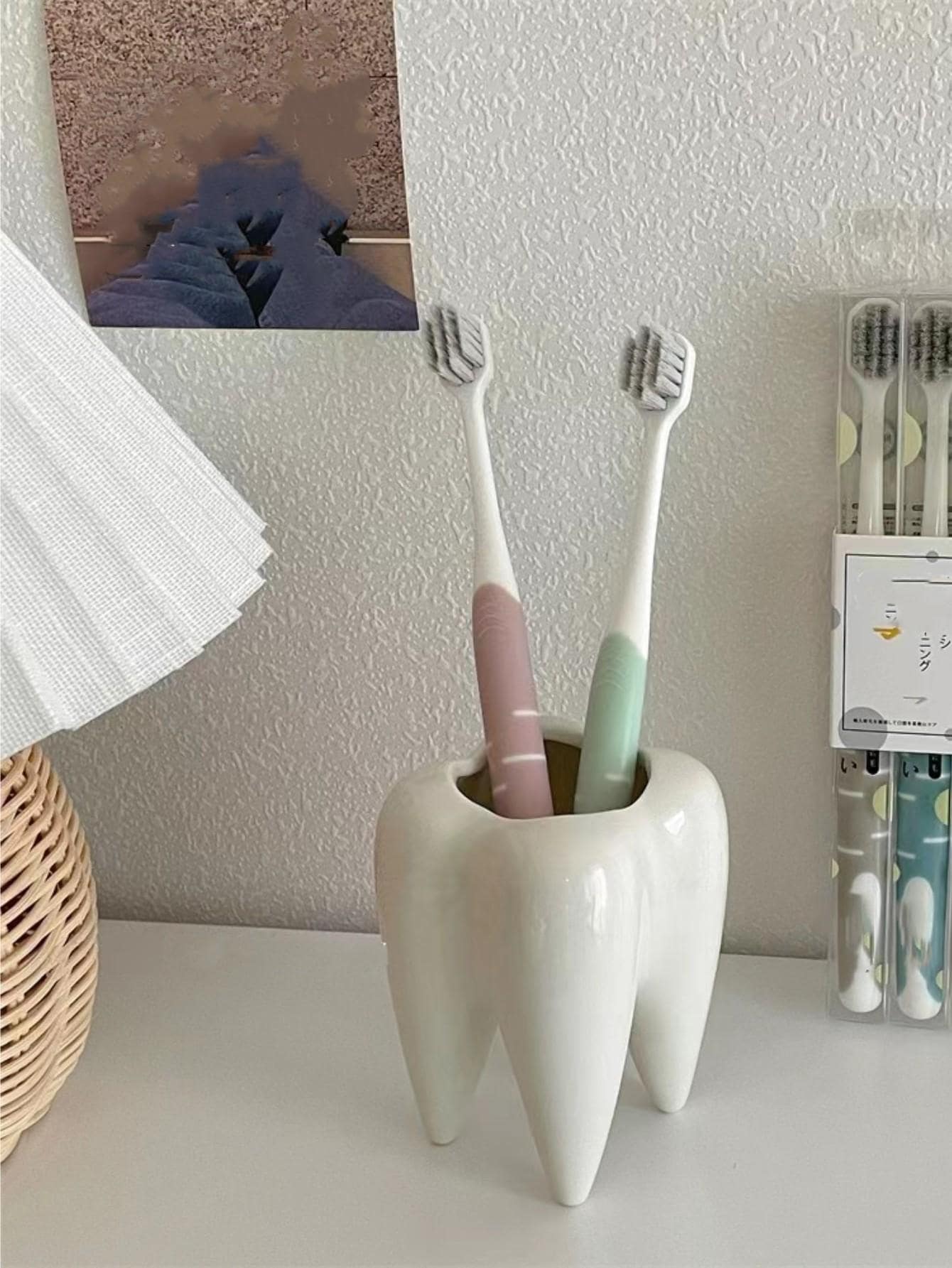 Soporte con forma de diente para cepillos o lápiceros - Imagen 2