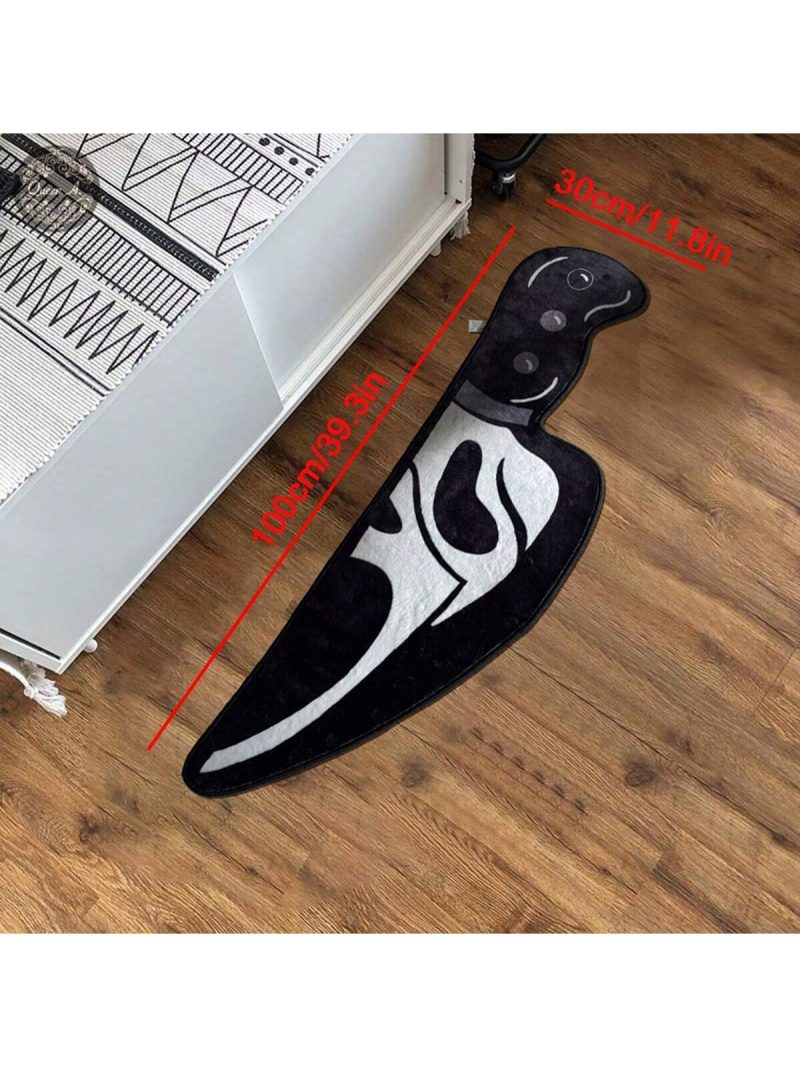 Alfombra antideslizante en forma de cuchillo con diseño de Ghostface - Imagen 2