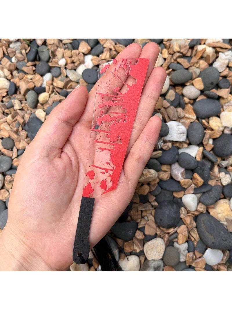 Separador de libros con diseño de cuchillo sangriento - Imagen 2
