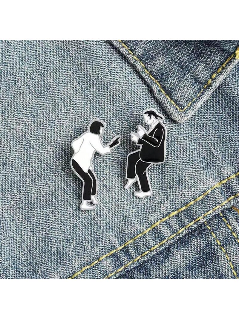 Set de 2 pines inspirados en la icónica escena de baile de Pulp Fiction - Imagen 2