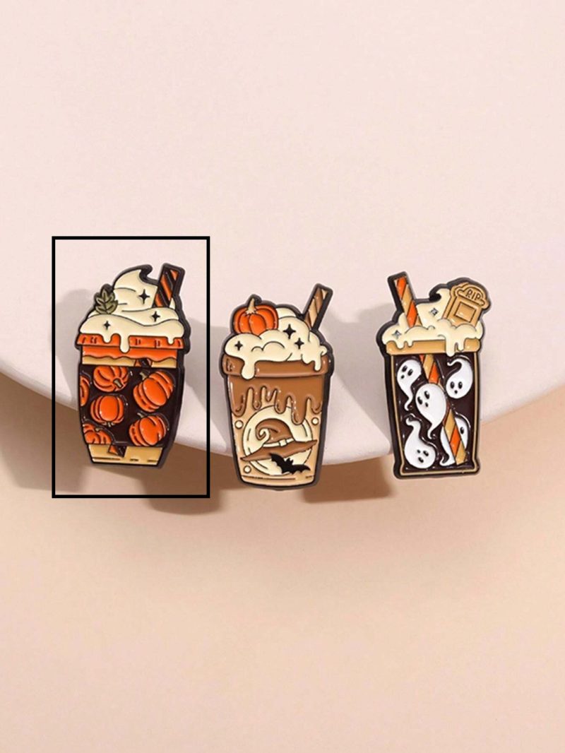 Pin esmaltado y colorido con diseño de vaso de frappé - Imagen 4