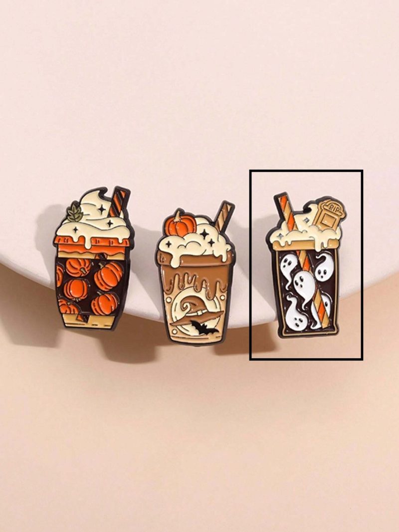 Pin esmaltado y colorido con diseño de vaso de frappé - Imagen 2