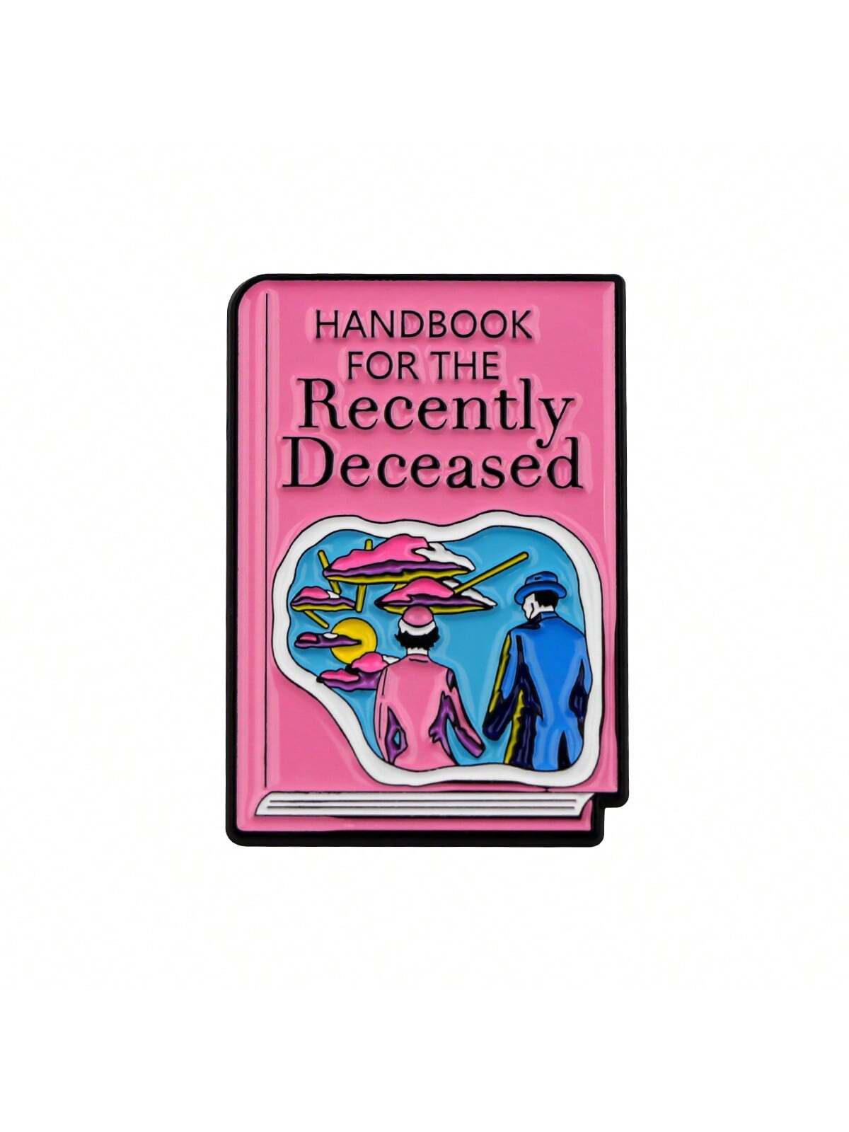 Pin inspirado en el “Manual para los Fallecidos Recientes“ de Beetlejuice