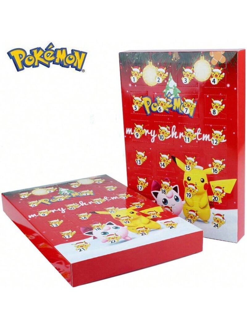 Calendario Pokémon de adviento con 24 Figuras sorpresa y coleccionables